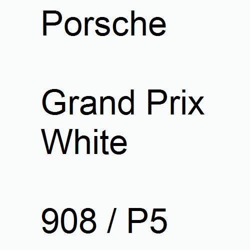 Porsche, Grand Prix White, 908 / P5.